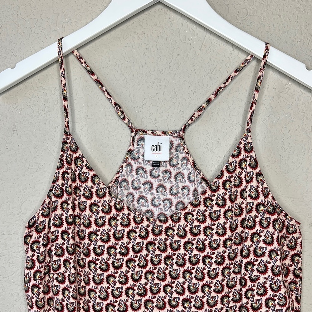 CAbi Pink and Brown Printed Camisole - Picture 3 of 13